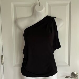 Express XS Black One Sleeve Shirt